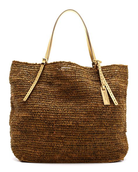 santorini raffia tote michael kors|santorini raffia tote.